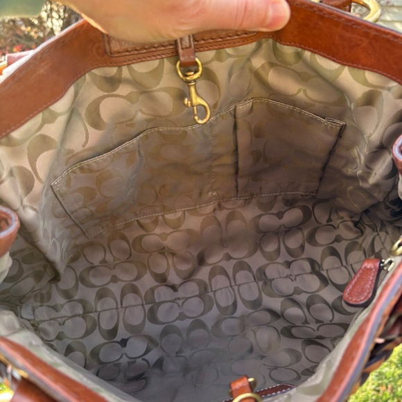 Vintage Coach Hamptons Satchel, Limited Edition in Whiskey Brown Style 9290 - Picture 7 of 17